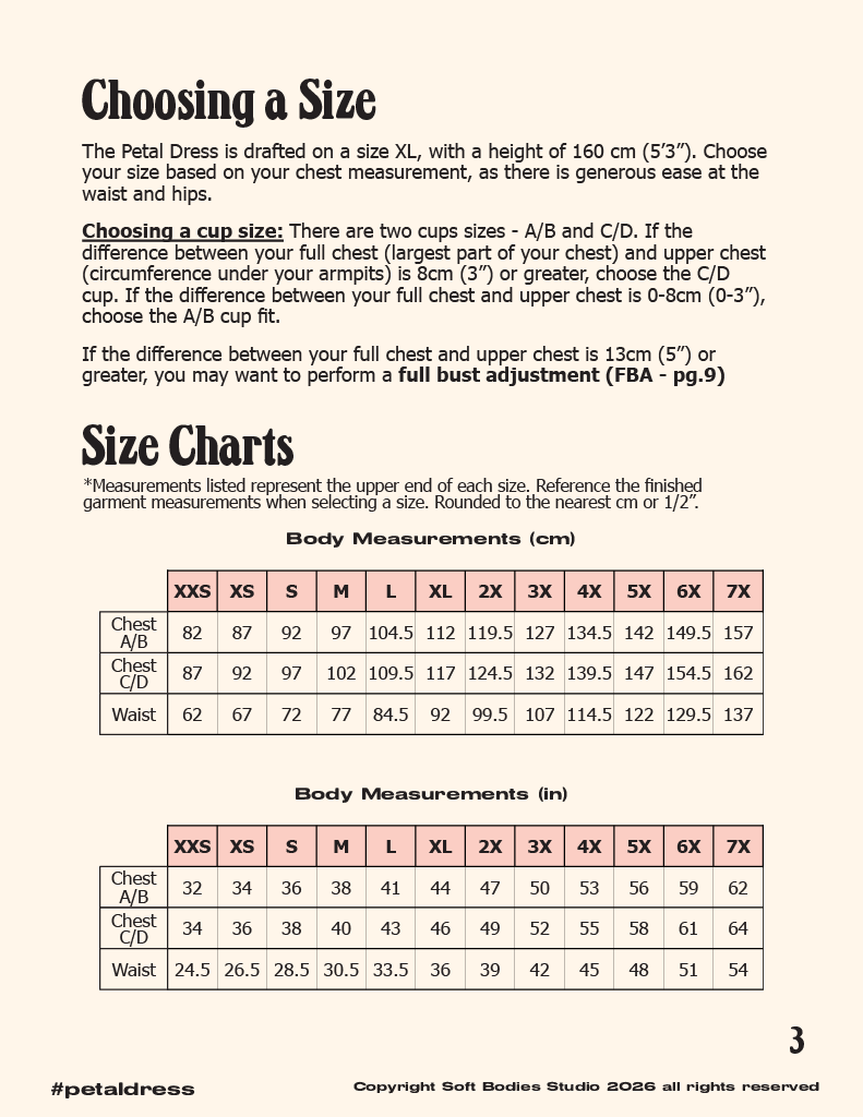 Petal Dress - Digital Sewing Pattern PDF