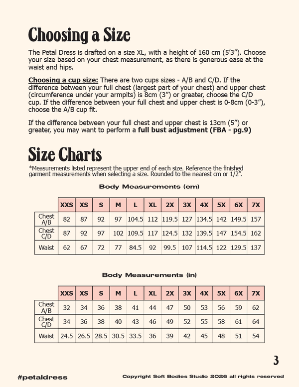 Petal Dress - Digital Sewing Pattern PDF