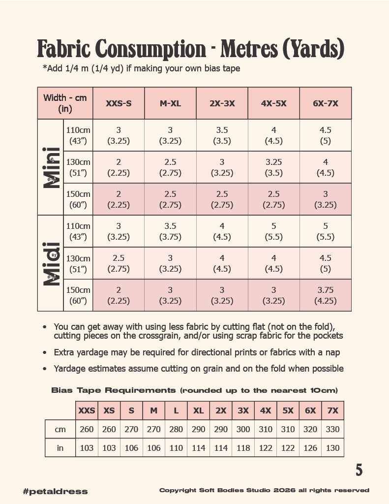 Petal Dress - Digital Sewing Pattern PDF