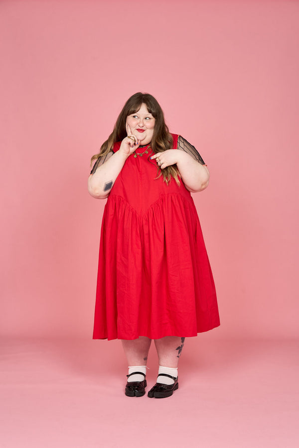 Petal Dress (Red) - Made-to-Order