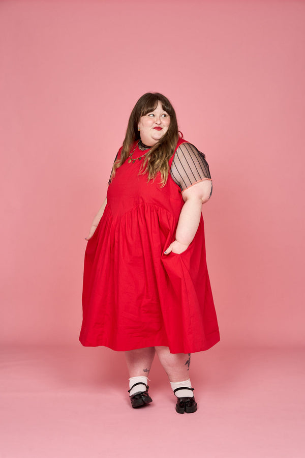 Petal Dress (Red) - Made-to-Order