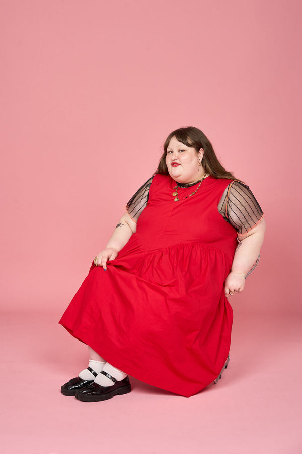 Petal Dress (Red) - Made-to-Order