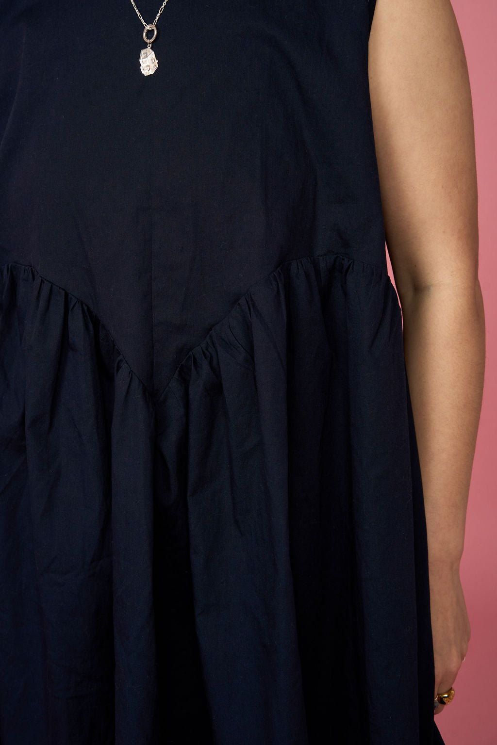 Petal Dress (Navy) - Made-to-Order