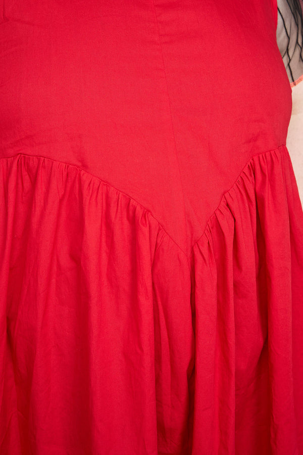 Petal Dress (Red) - Made-to-Order