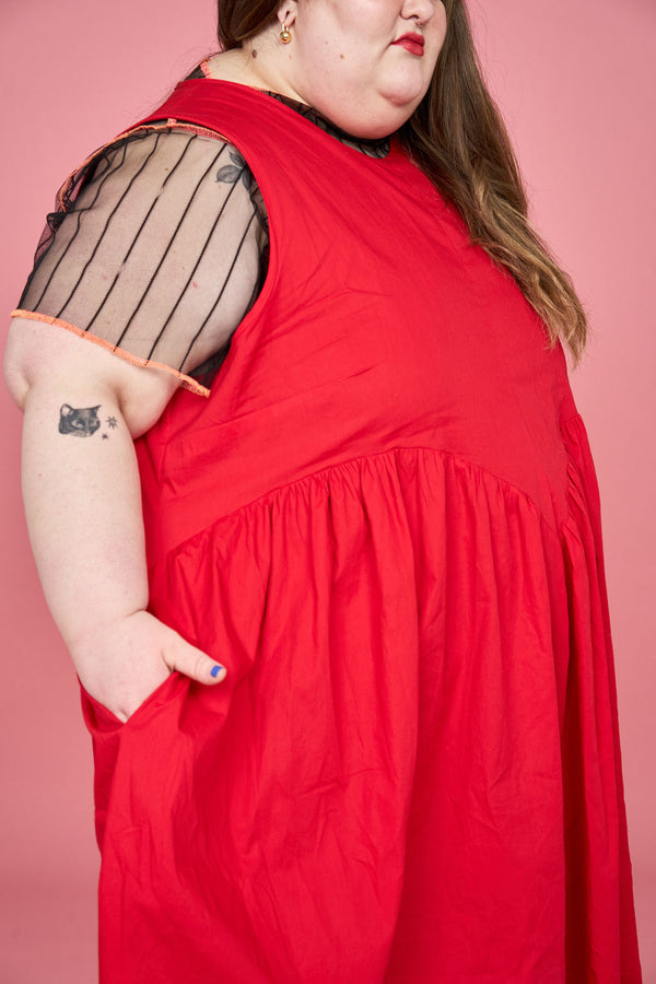 Petal Dress (Red) - Made-to-Order