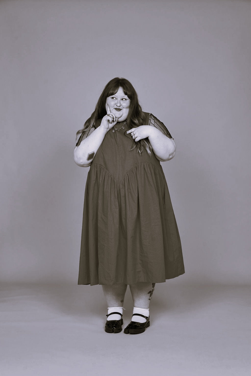 Petal Dress (Navy) - Made-to-Order